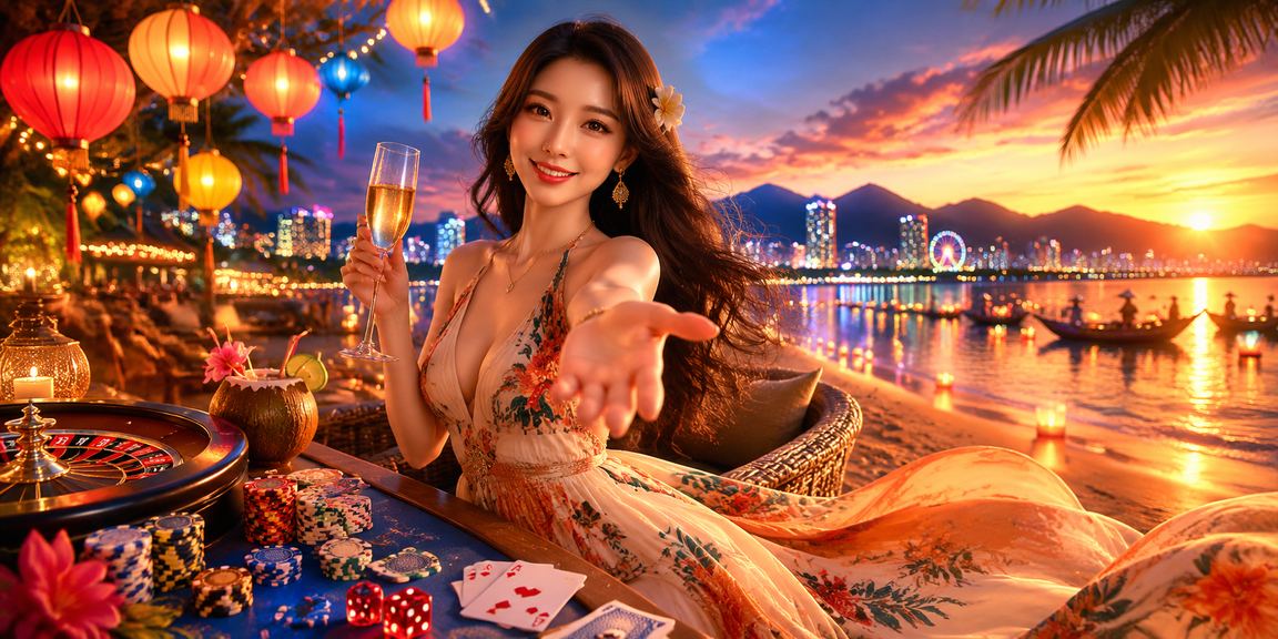 Người chơi esports betting tại Đà Nẵng với đèn lồng trang trí rực rỡ