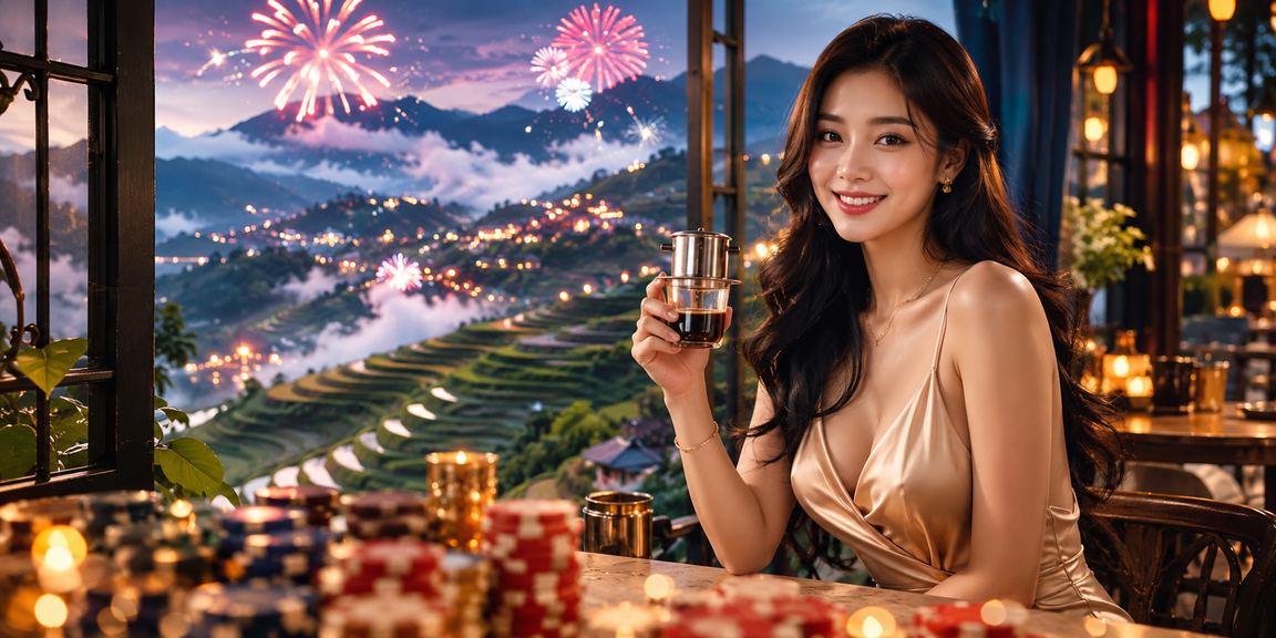 Người dùng tại Sapa nghiên cứu phân tích kèo bên ly cà phê buổi sáng